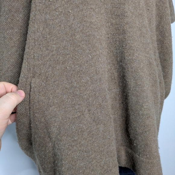 J Jill Pure Jill brown short sleeve v neck wool blend sweater S/M - Picture 4 of 10